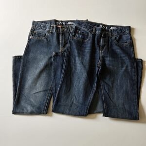 The Children's Place/Dark Blue and Light Blue Denim/Boy's Bootcut Jeans